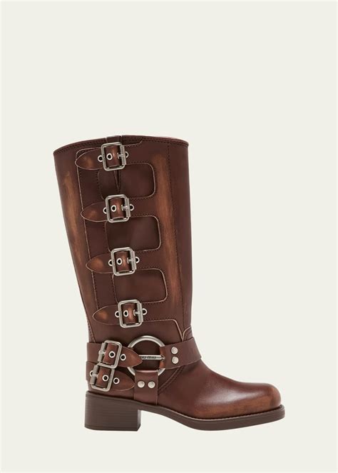 miu miu rider boots|miu leather boots.